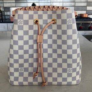 LOUIS VUITTON Damier Azur Braided Neonoe MM
